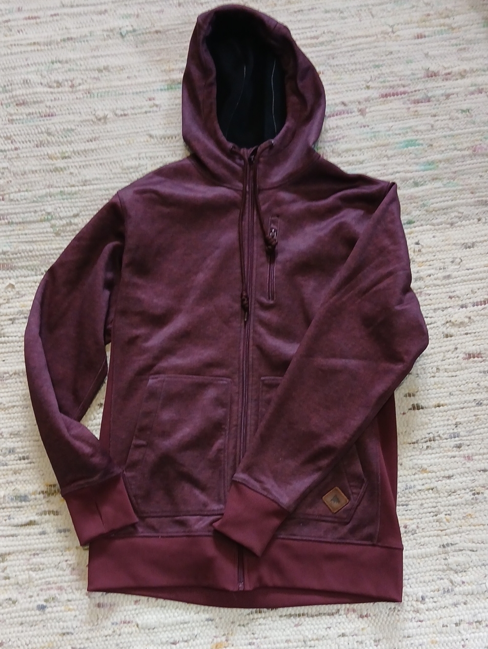 Burton Men's Hooded Zip Jacket in Plum